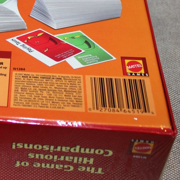 3/$77❤️new sealed Apples To Apples game Party Box Mattel Games - Picture 3 of 4